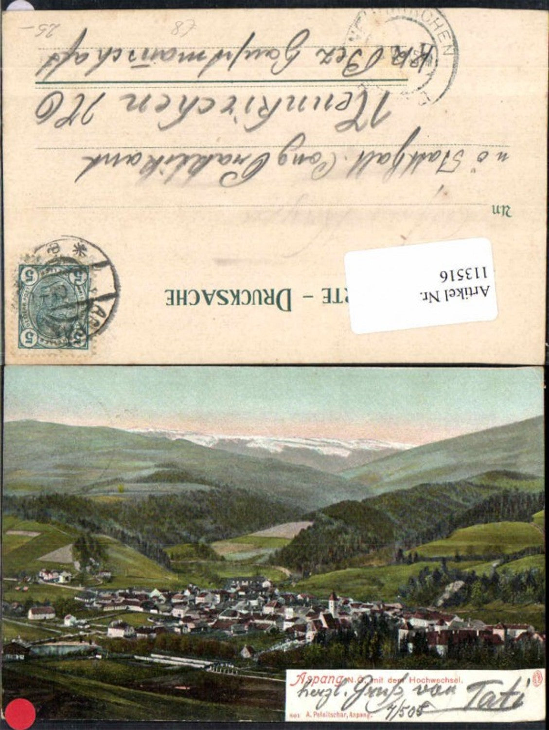 113516,Aspang a.d. Aspangbahn m. Hochwechsel 1900