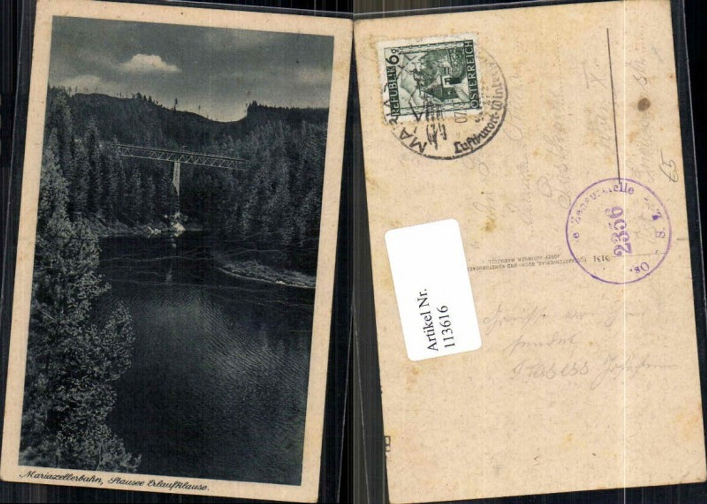 113616,Mariazellerbahn Stausee Erlaufklause Mitterbach