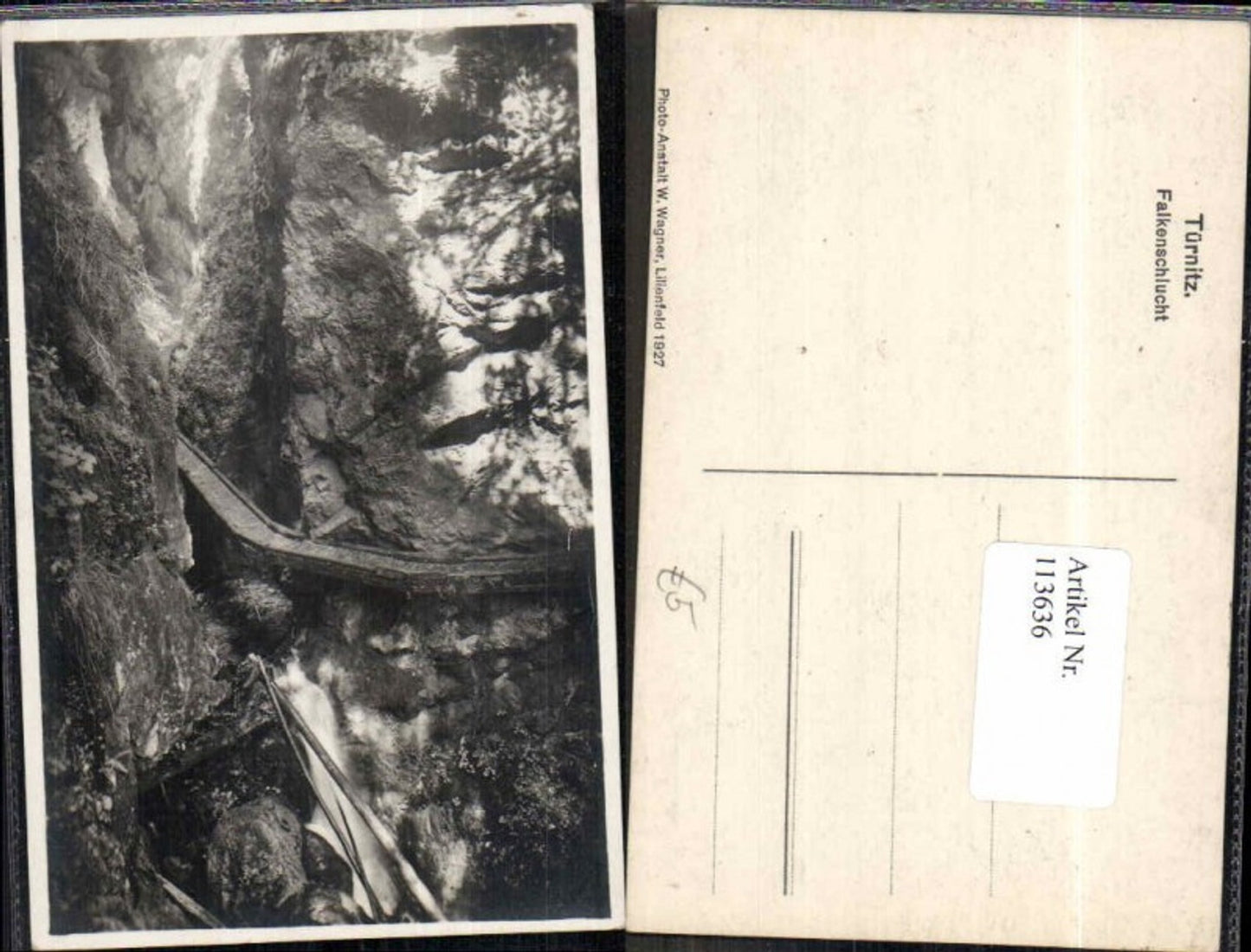 113636,Falkenschlucht bei Türnitz  1927