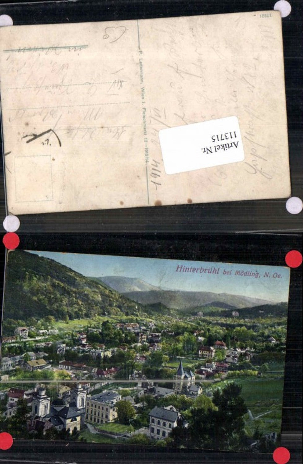 113715,Hinterbrühl bei Mödling Teilansicht 1914