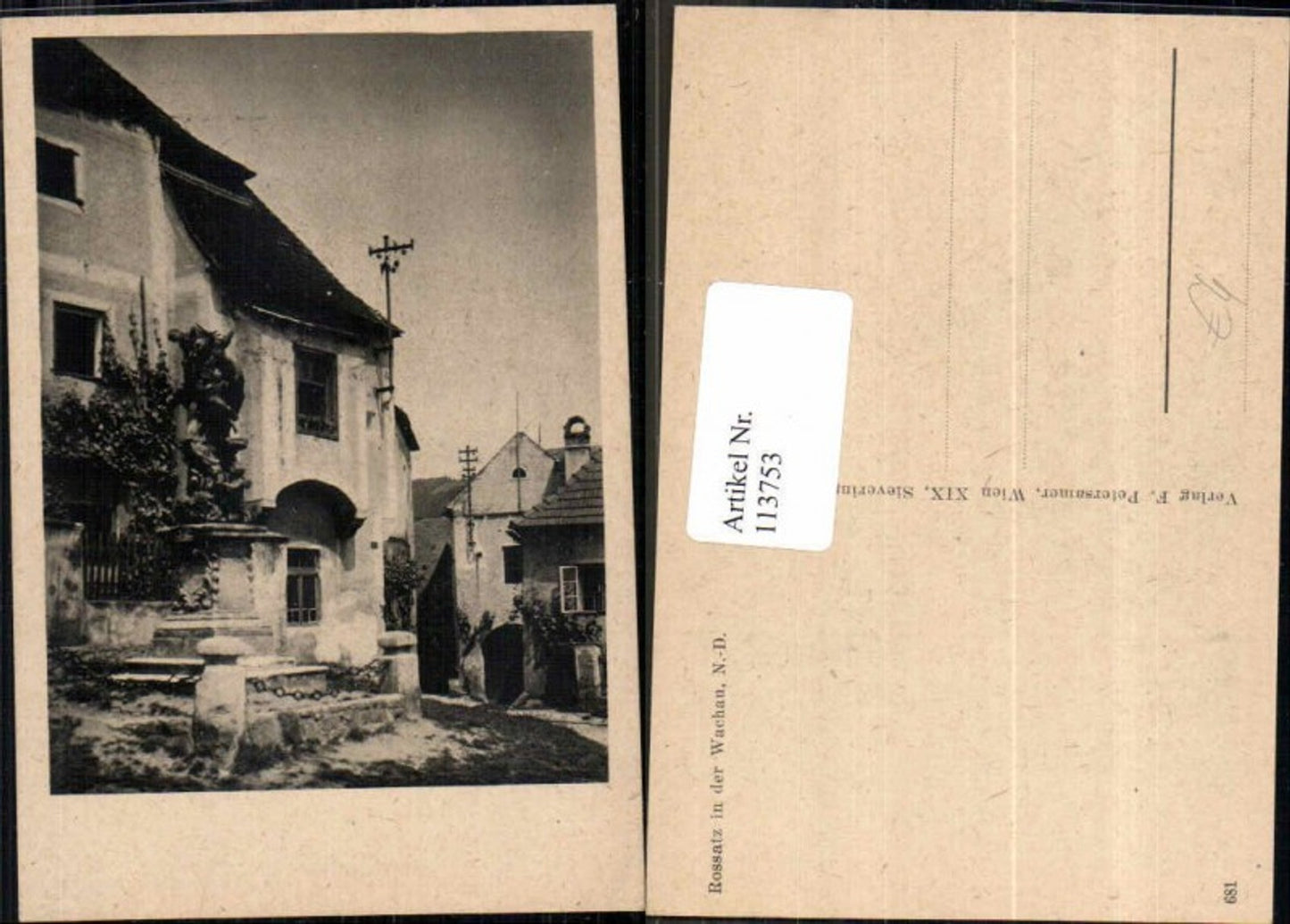 113753,Detailpartie aus Rossatz i.d. Wachau