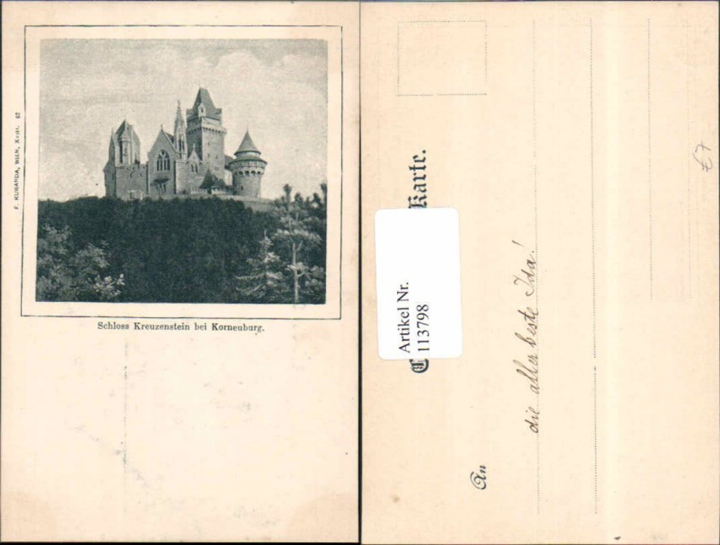 113798,Schloss Kreuzenstein bei Korneuburg