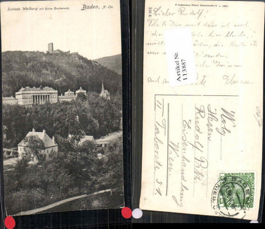 113887,Baden bei Wien Schloss Weilburg Rauheneck Helenenthal