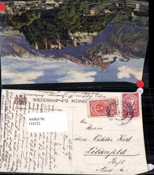 114122,Wiedemann Künstlerkarte 2375 Salzburg Festung