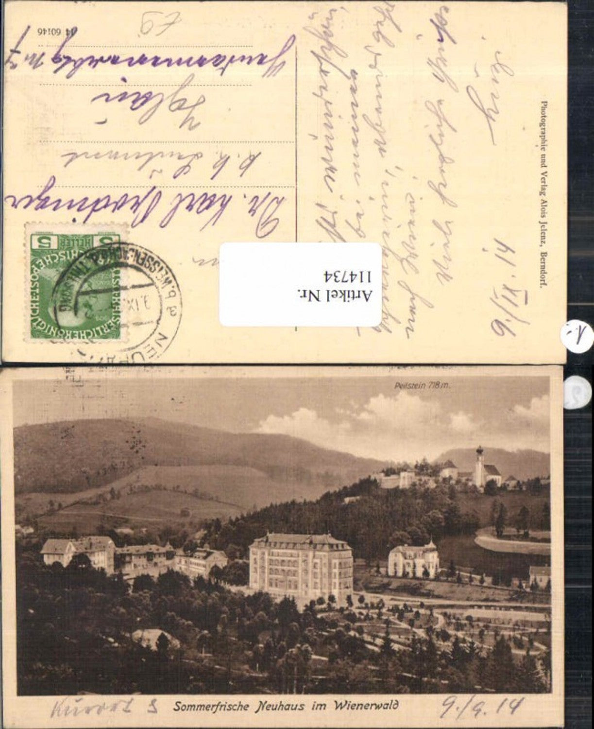 114734,Sommerfrische Neuhaus im Wienerwald 1914