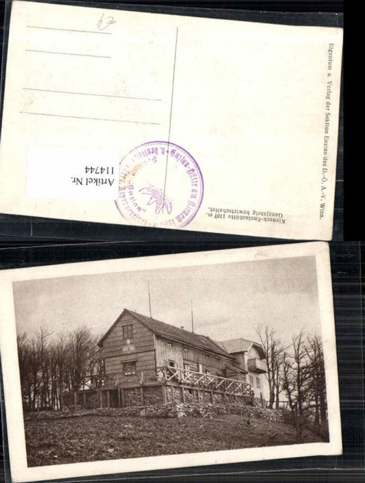114744,Kieneck Enzianhütte bei Pernitz 1920