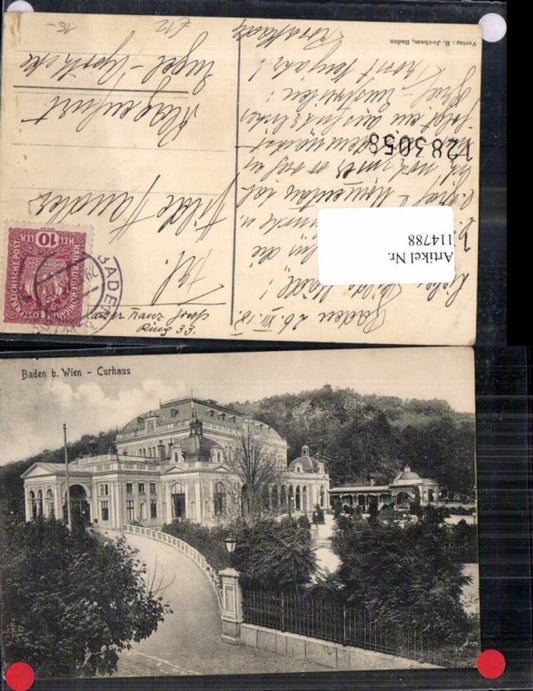 114788,Baden bei Wien Curhaus 1899