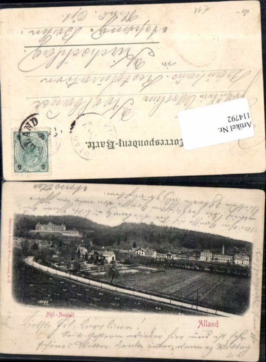 114792,Alland in Wienerwald 1898 seltene Ortsansicht
