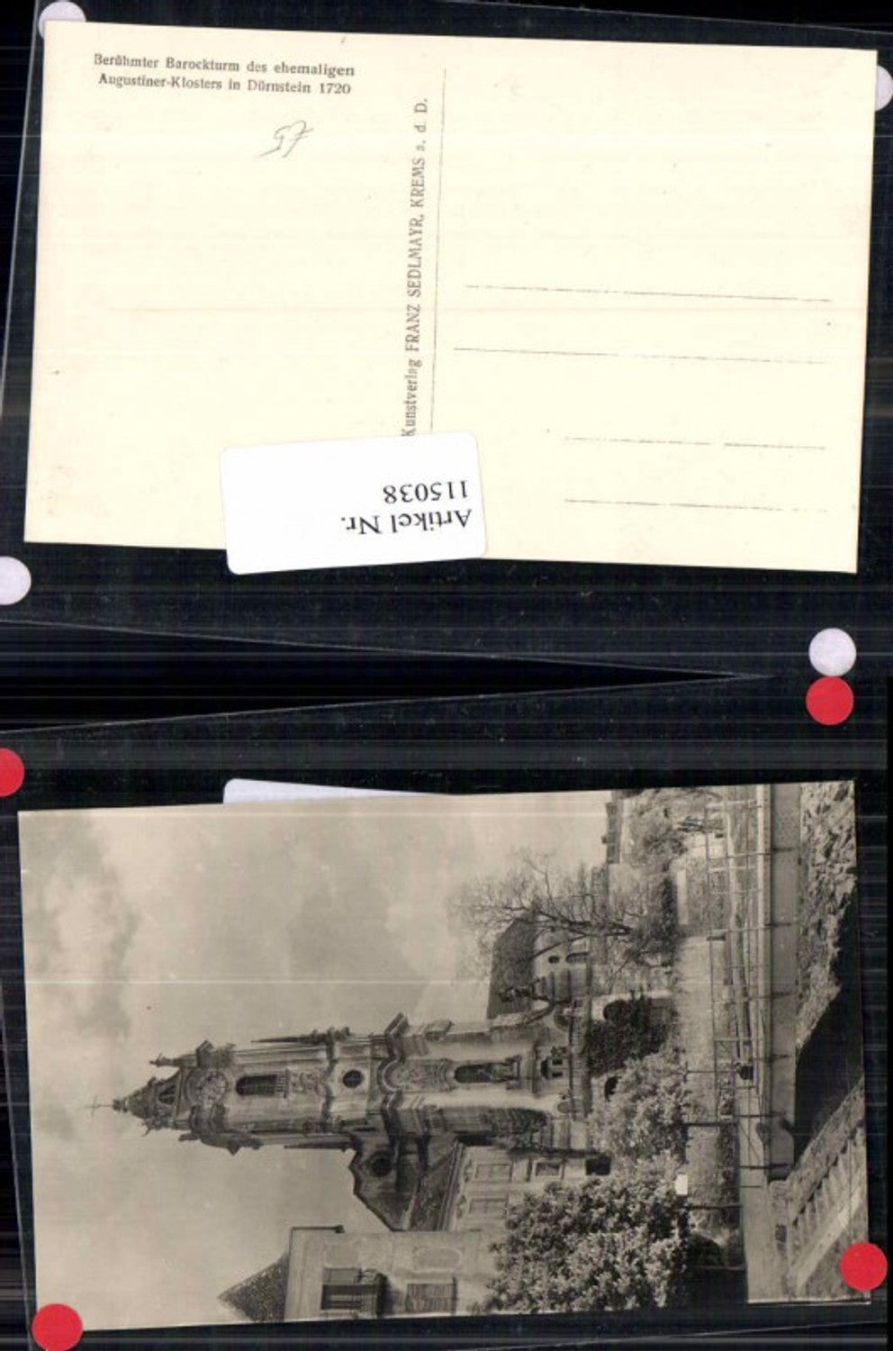 115038,Barockturm Kloster Dürnstein Wachau