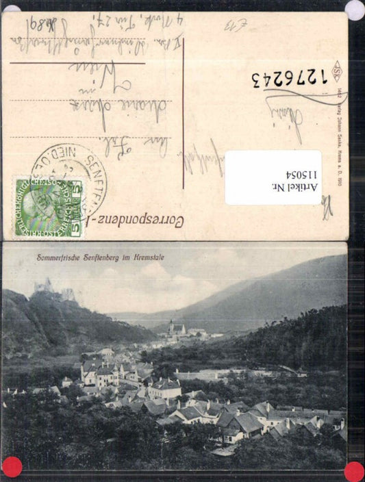115054,Sommerfrische Senftenberg im Kremstal bei Krems a.d. Donau