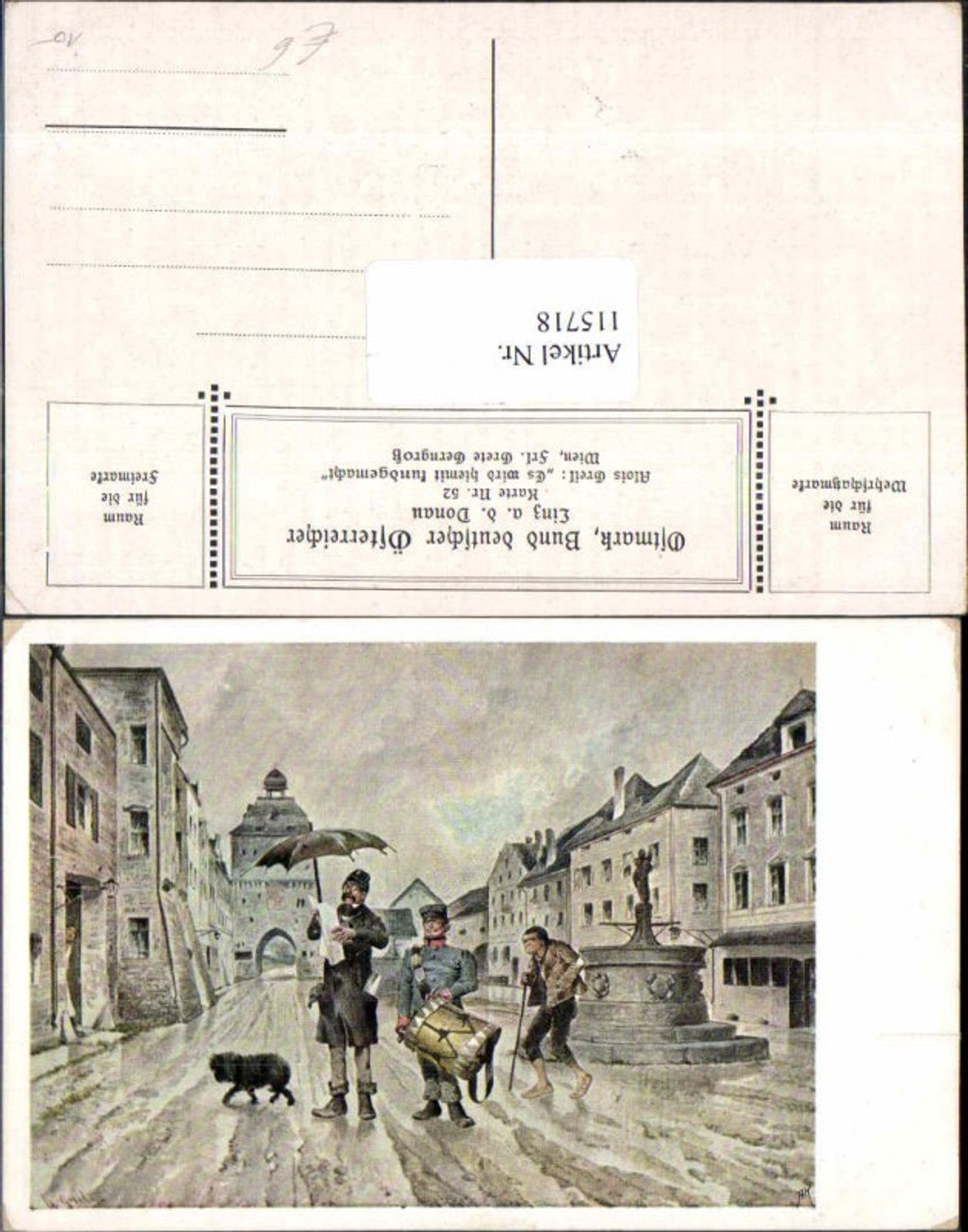 115718,Ostmark Bund deutscher Österreicher 52 Alois Greil sign. Steyr ???