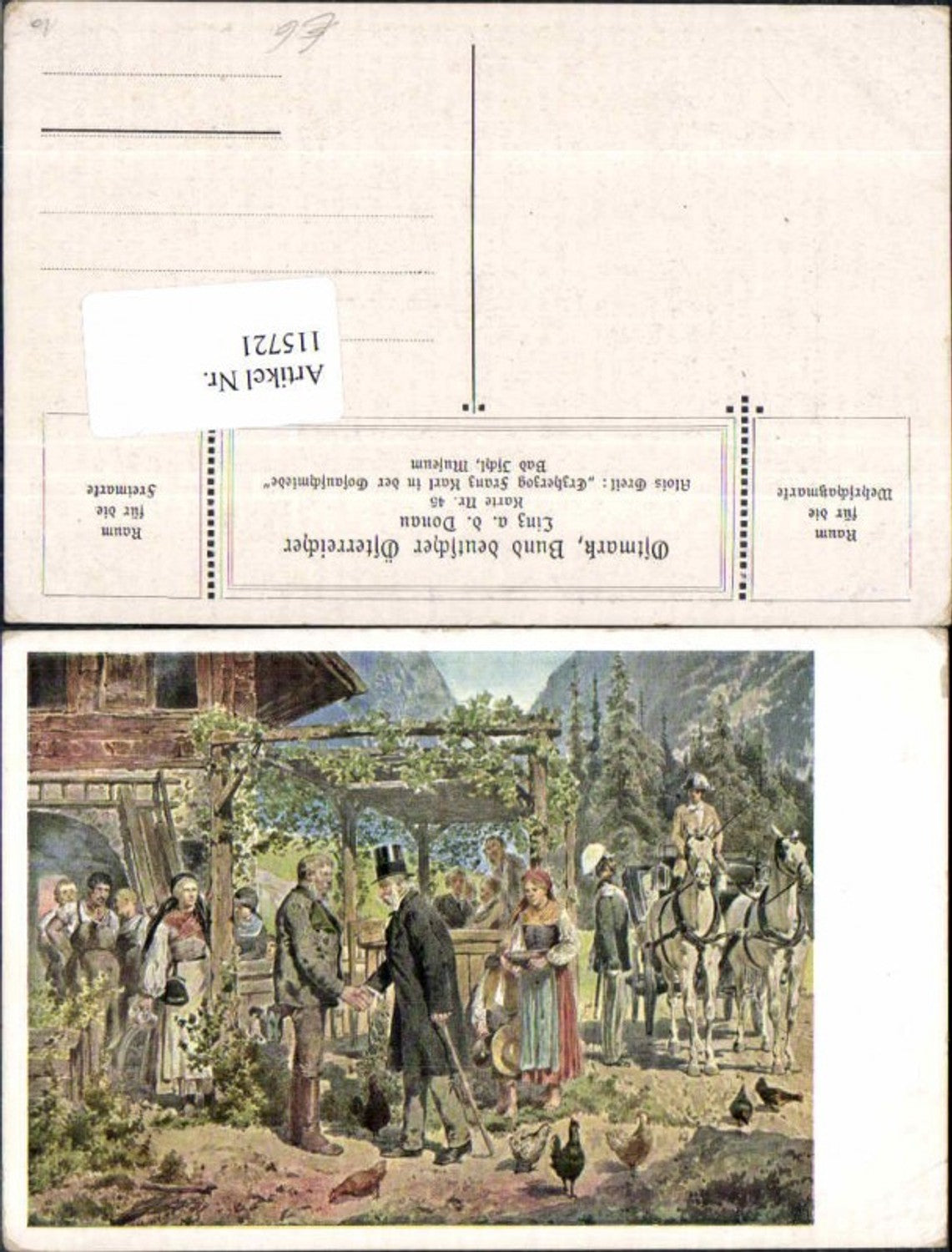 115721,Ostmark Bund deutscher Österreicher 45 Alois Greil Erzherzog Karl Gosau Gosauschmiede