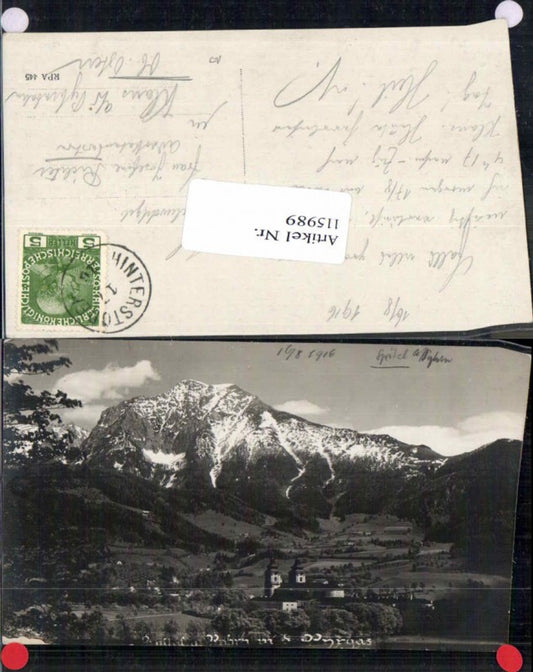 115989,Spital am Pyhrn seltene Fotokarte m. Pyhrgas