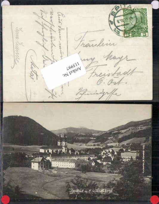 115997,Spital am Pyhrn Fotokarte m. Josefiberg pub Hochreiter 1907