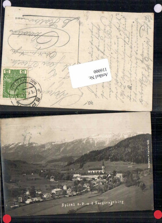 116000,Spital am Pyhrn m. Sensengebirge pub Hochreiter 1908 FotoAK