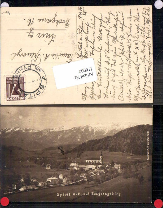 116002,Spital am Pyhrn m. Sensengebirge pub Hochreiter 1908