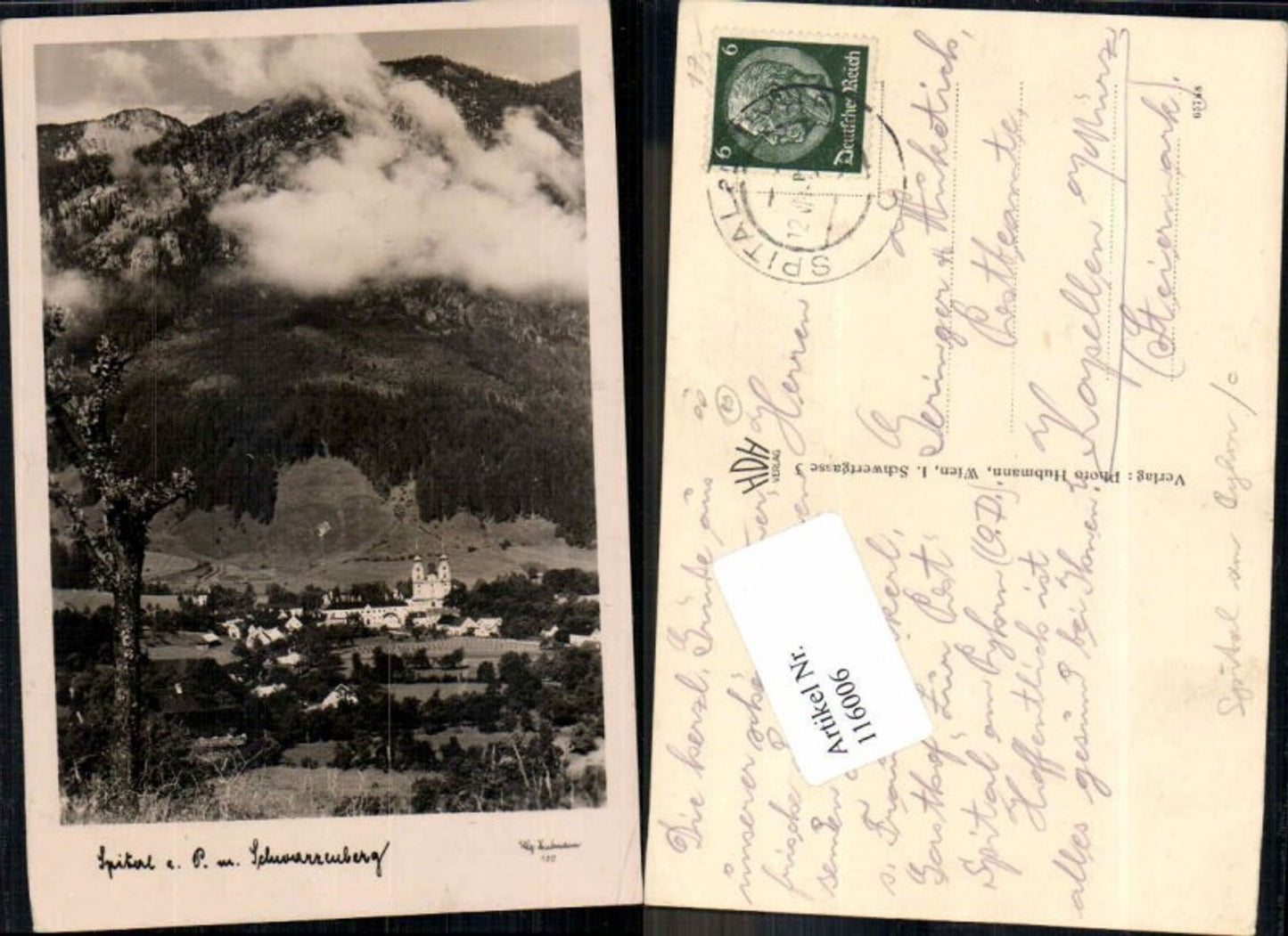 116006,Spital am Pyhrn m. Schwarzenberg pub Foto Hubmann Nr 100