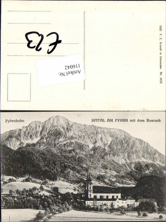 116042,Spital am Pyhrn m. Bosruck pub Brandt 4833