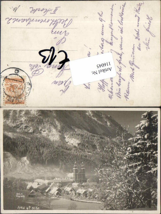 116045,Spital am Pyhrn 1927 verschneite Winteransicht