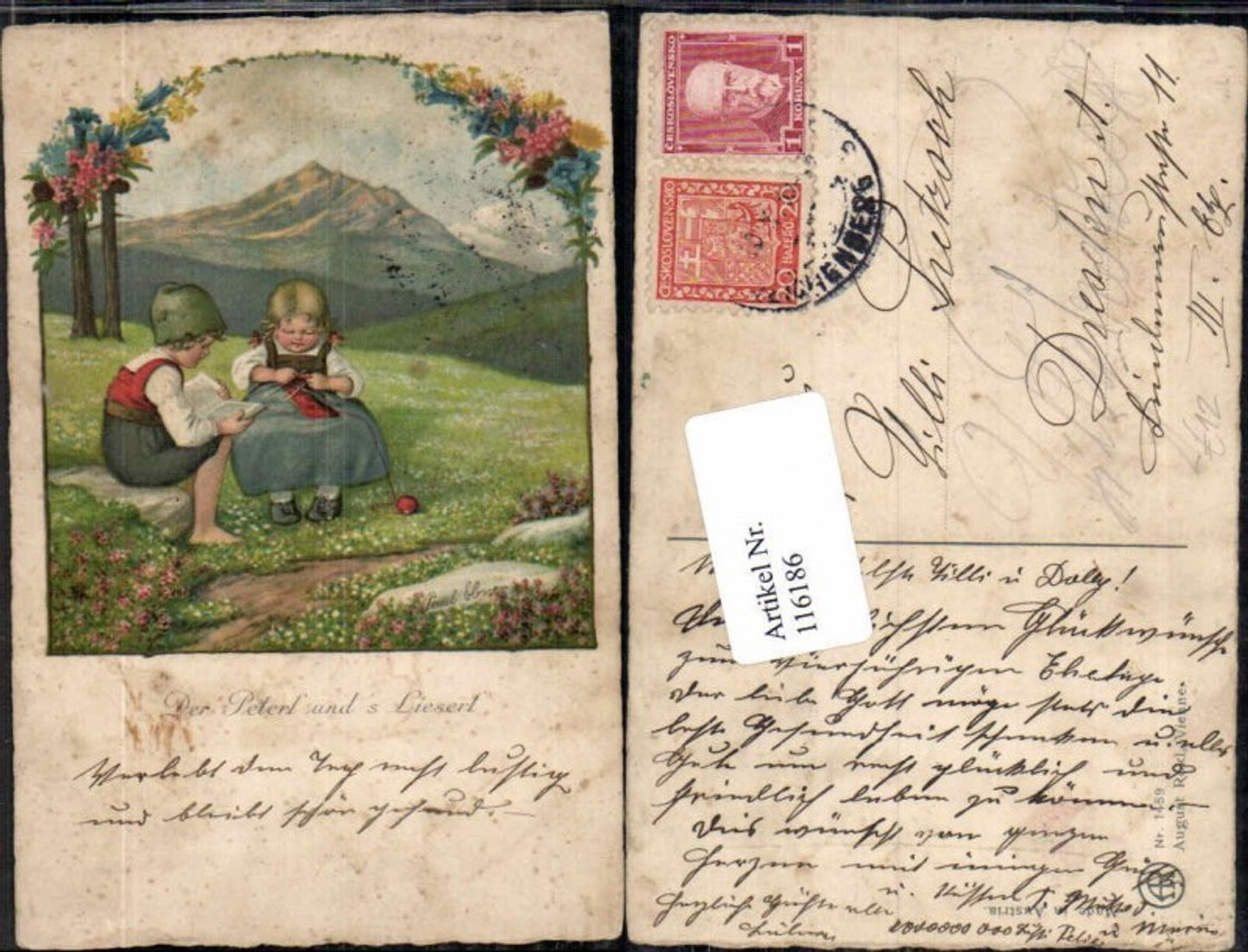 116186,Pauli Ebner signiert Peterl und Lieserl pub August Rökl Vienne 1459