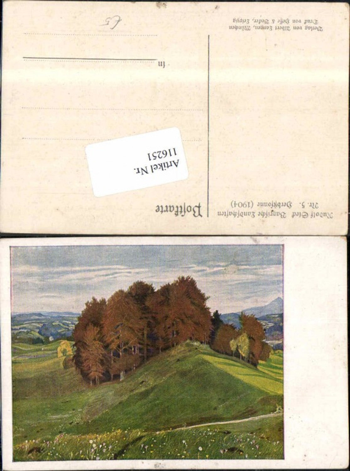 116251, Rudolf Steck Bavarian Autumn Landscapes