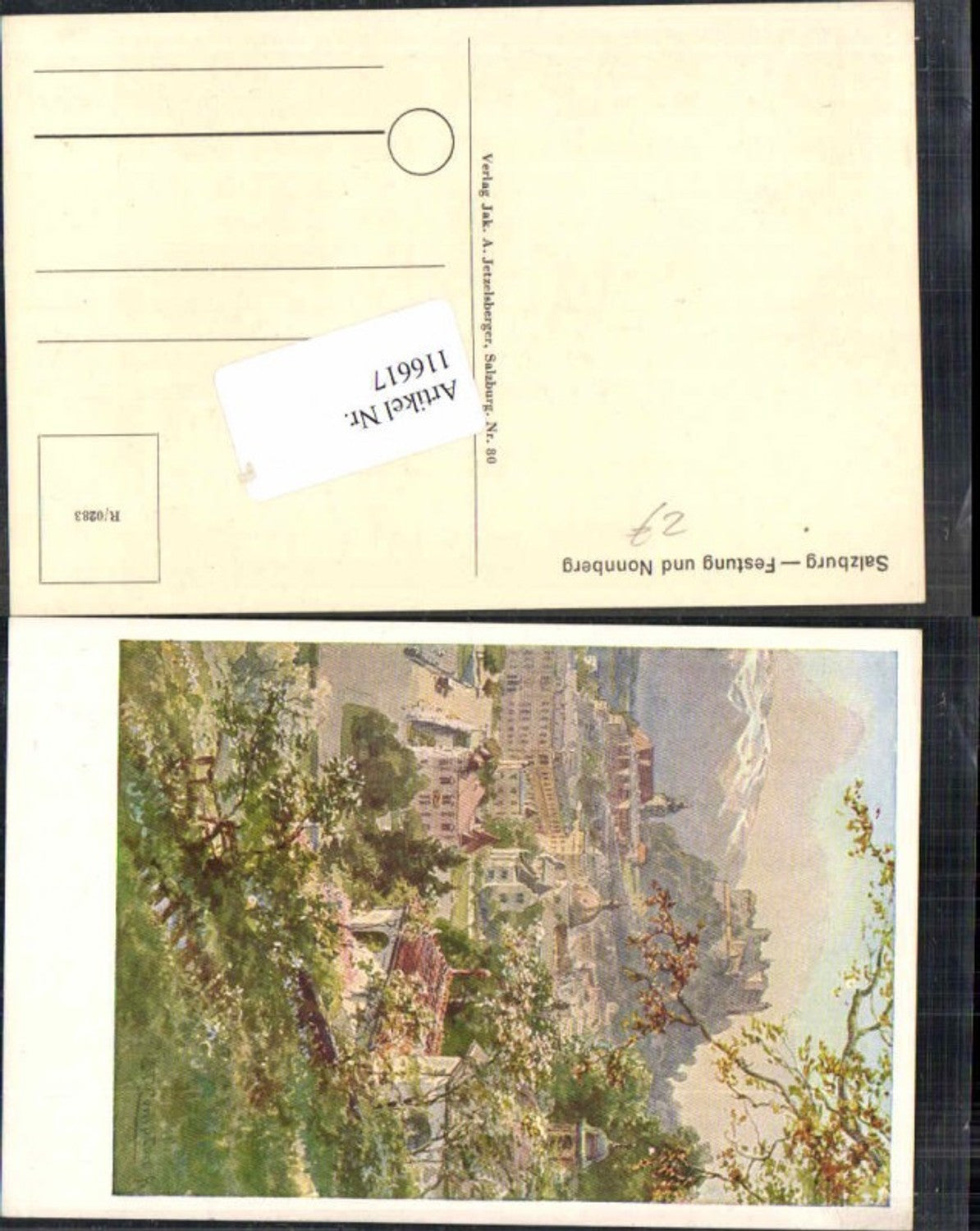 116617,REPRO E.T. Compton Salzburg Nonnberg Festung