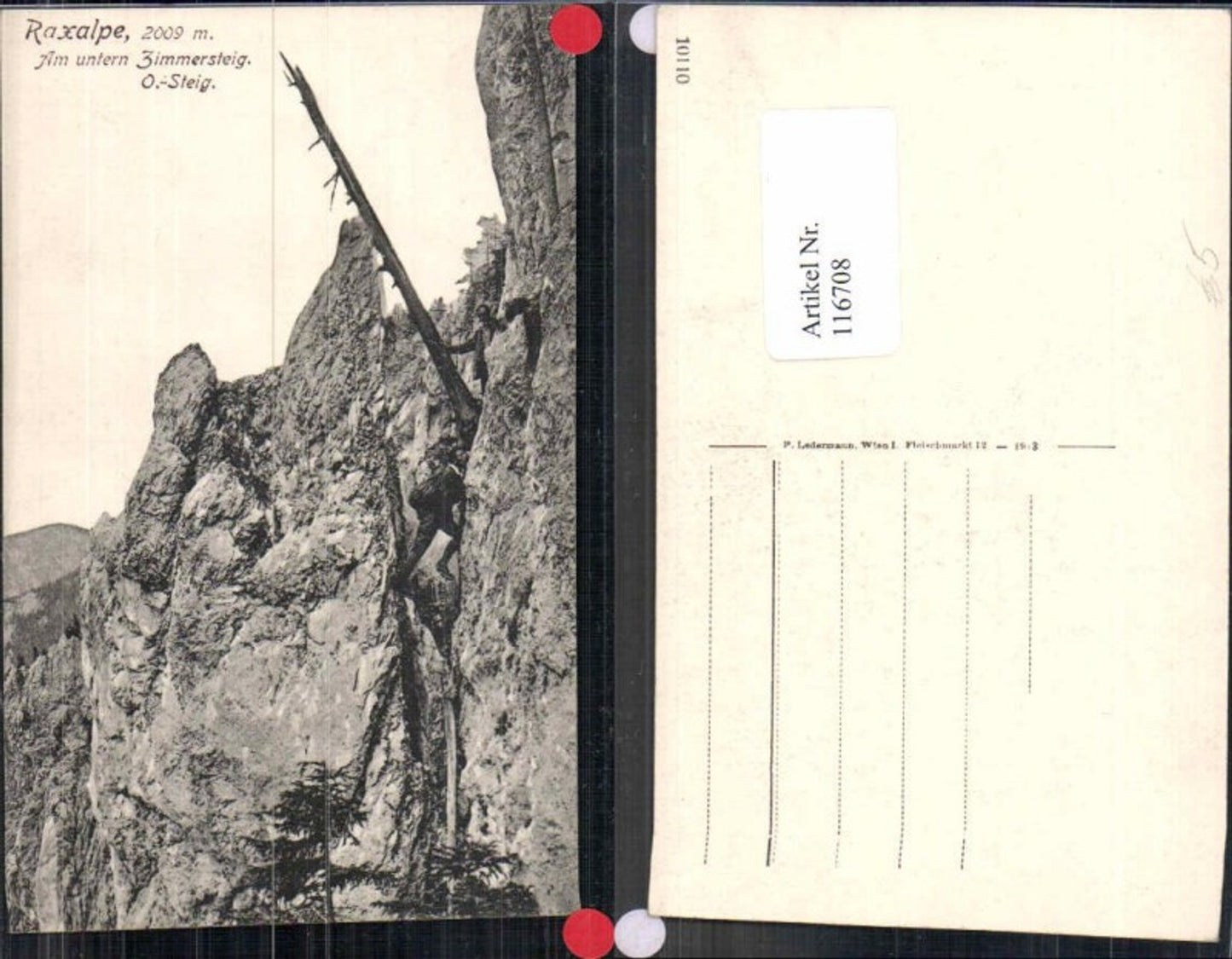 116708,Rax Reichenau Raxalpe Am unteren Zimmersteig 1918