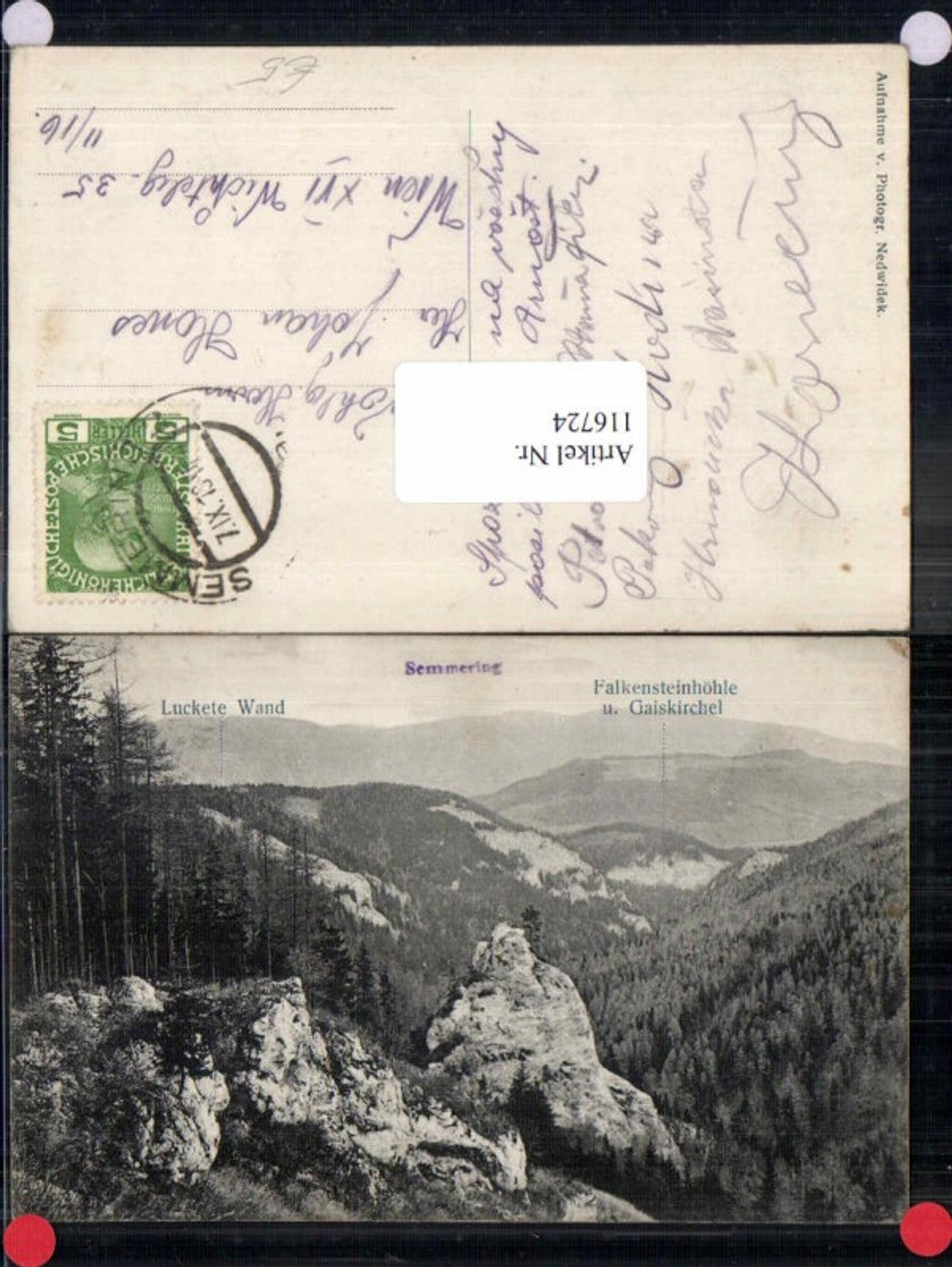 116724,Semmering Luckete Wand Falkensteinhöhle Gaiskirchel