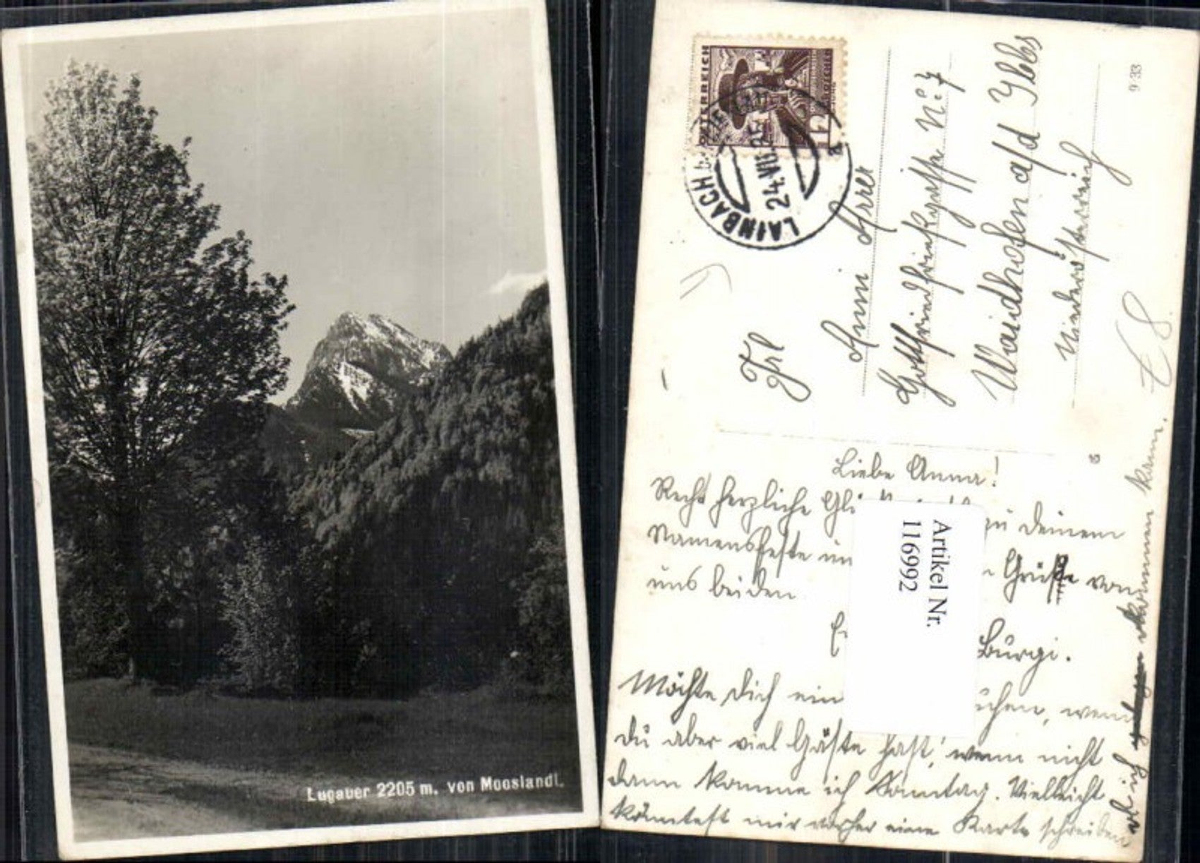 Alte Ansichtskarte – Old Postcard