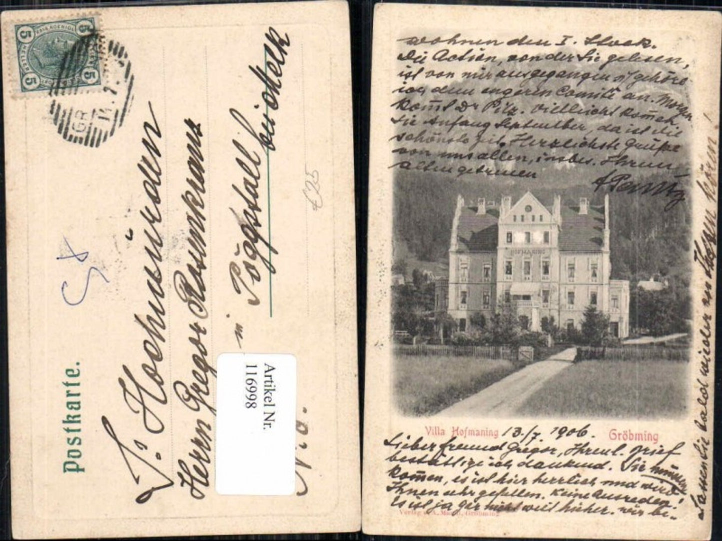 Alte Ansichtskarte – Old Postcard