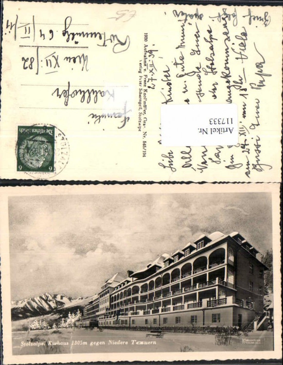 Alte Ansichtskarte – Old Postcard