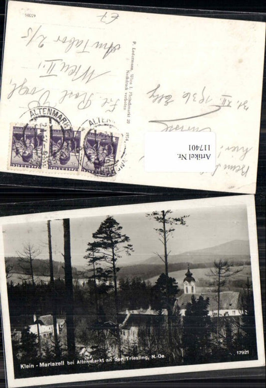 117401,Klein Mariazell bei Altenmarkt a.d. Triesting Kleinmariazell 1934