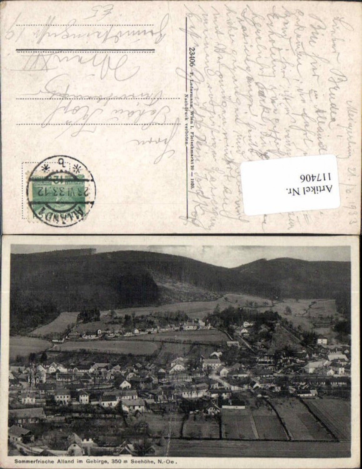 117406,Alland im Gebirge 1933