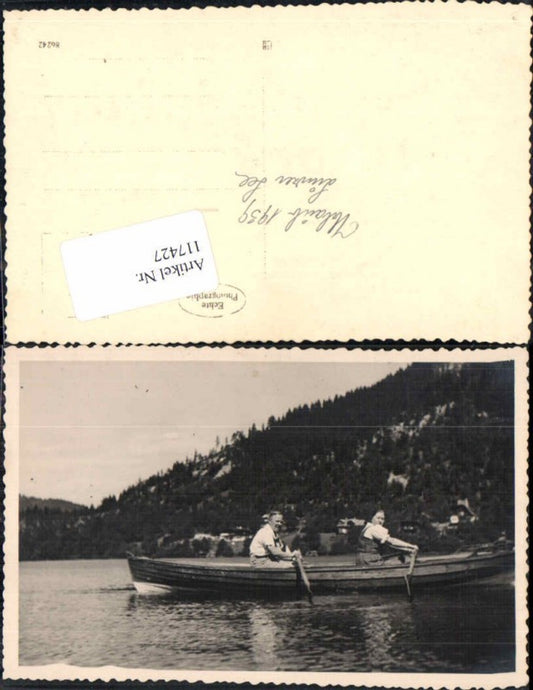 117427,FotoAK Lunz am See Lunzersee 1939 UNIKAT Boot