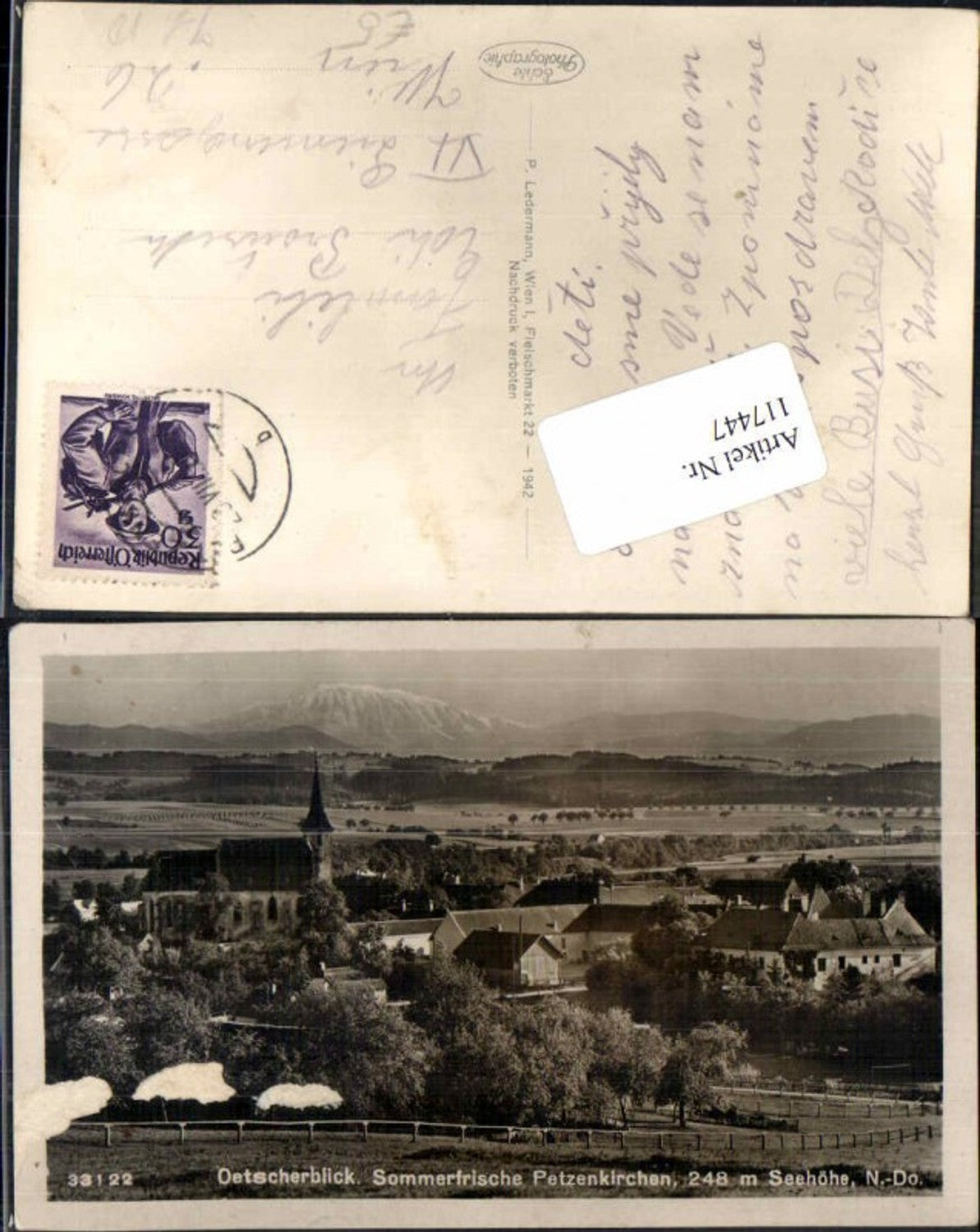 117447,Sommerfrische Petzenkirchen 1942