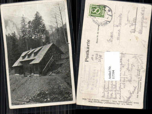 117594,Weichtal Naturfreundehaus 1920 Hirschwang