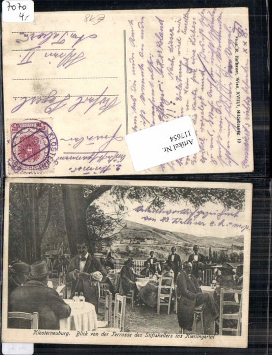 117654,Klosterneuburg bei Wien Terrasse Gasthaus Stiftskeller Kierling
