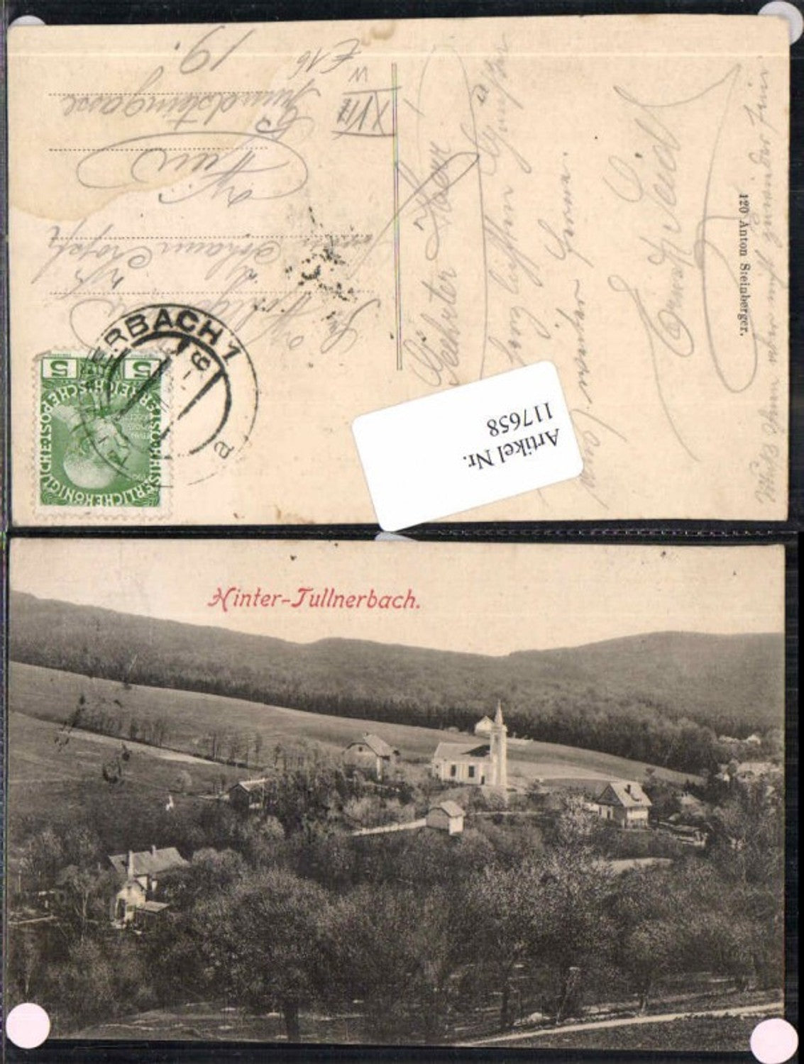 117658,Hinter Tullnerbach bei Pressbaum Purkersdorf Wien 1912
