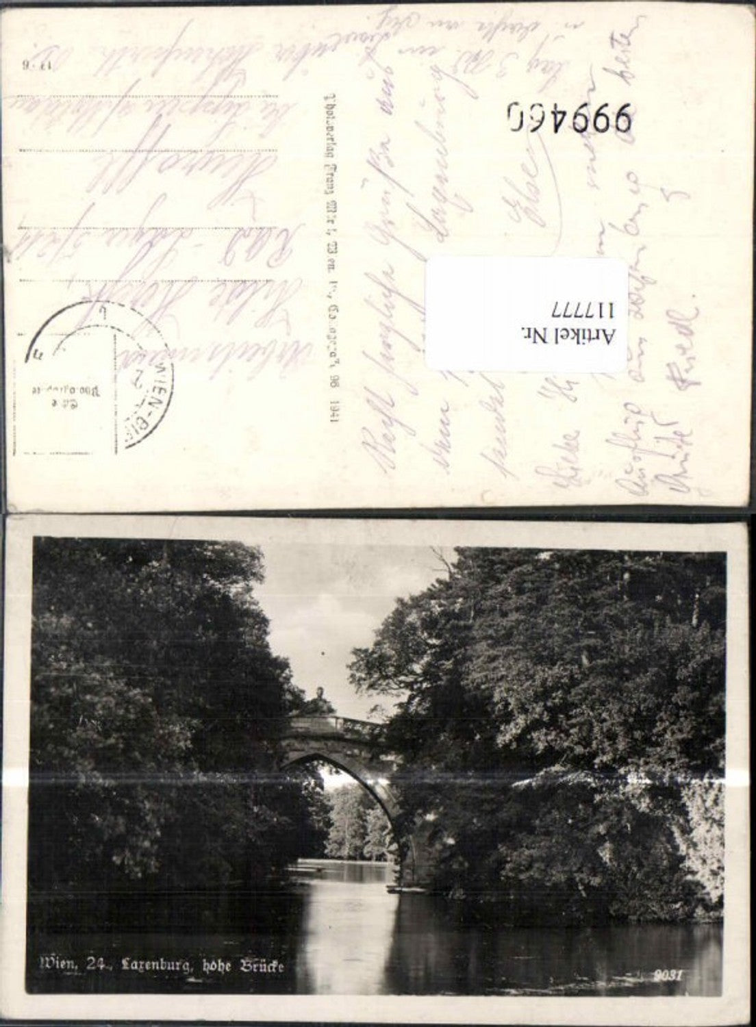 117777,Wien 24 Franzensburg Laxenburg Hohe Brücke