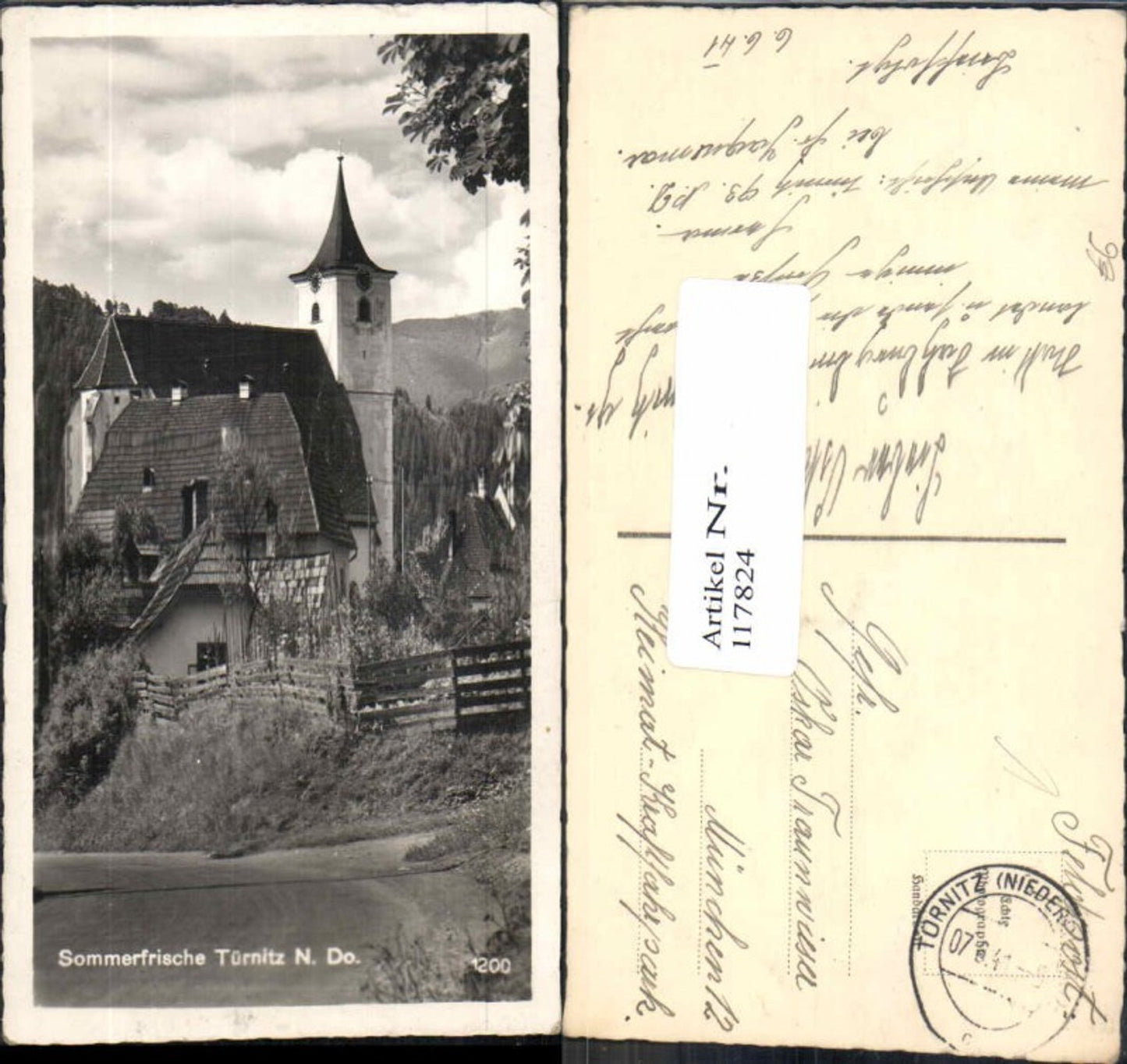 117824,Türnitz Partie vorm Ort Feldpost