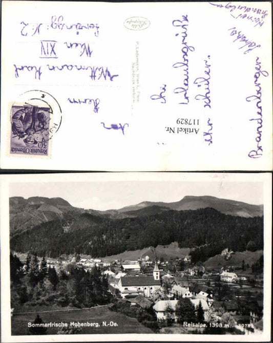 117829,Hohenberg m. Reisalpe 1950