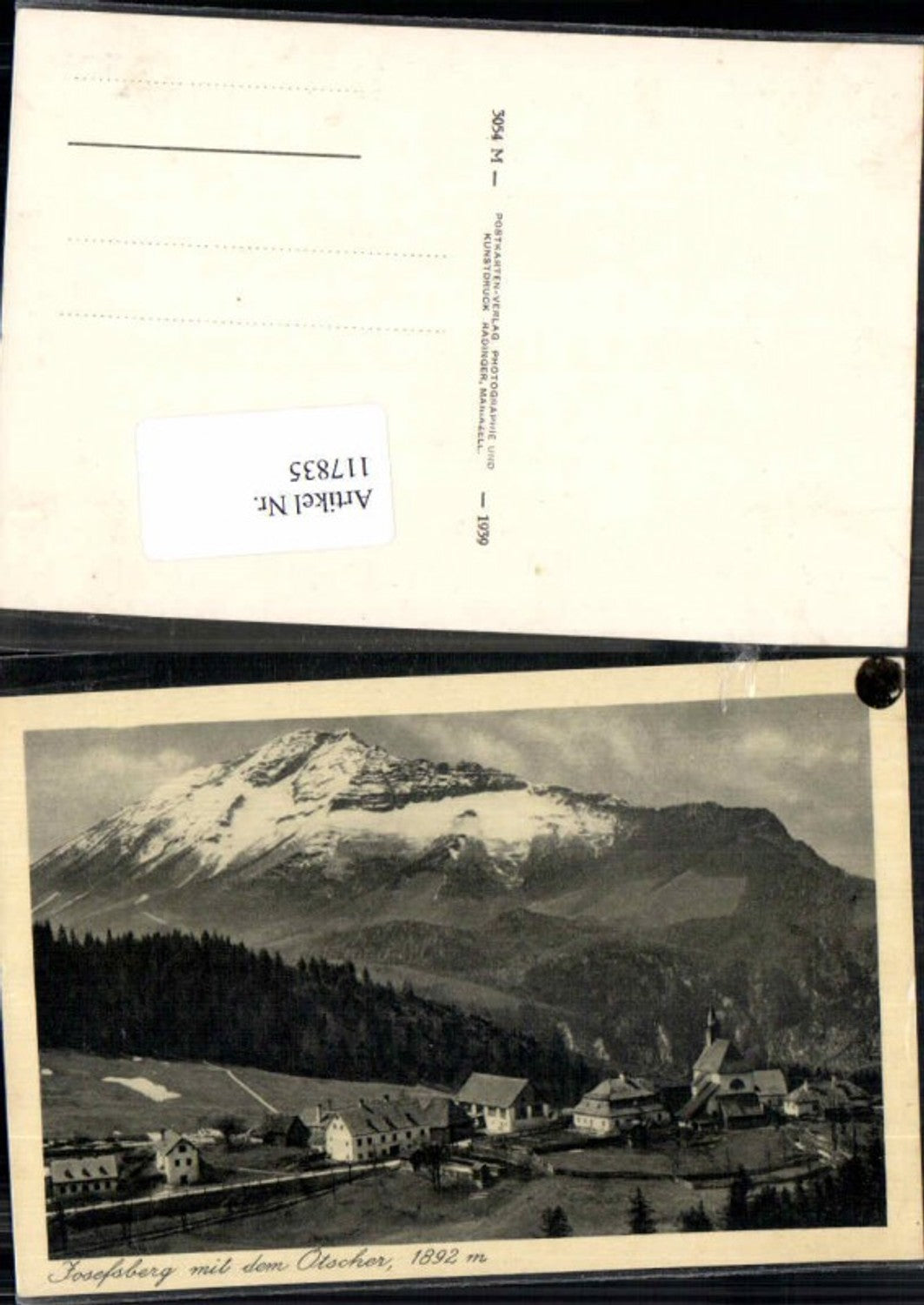 117835,Josefsberg bei Wienerbruck m. Ötscher