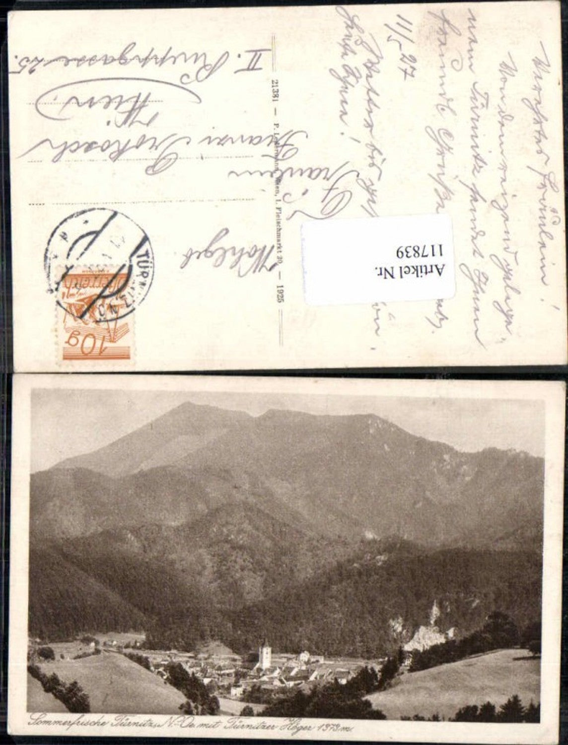 117839,Türnitz m. Höger 1920