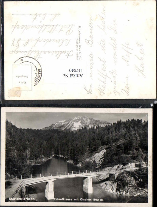 117840,Mariazellerbahn bei Erlaufklause m. Ötscher Annaberg Mariazell