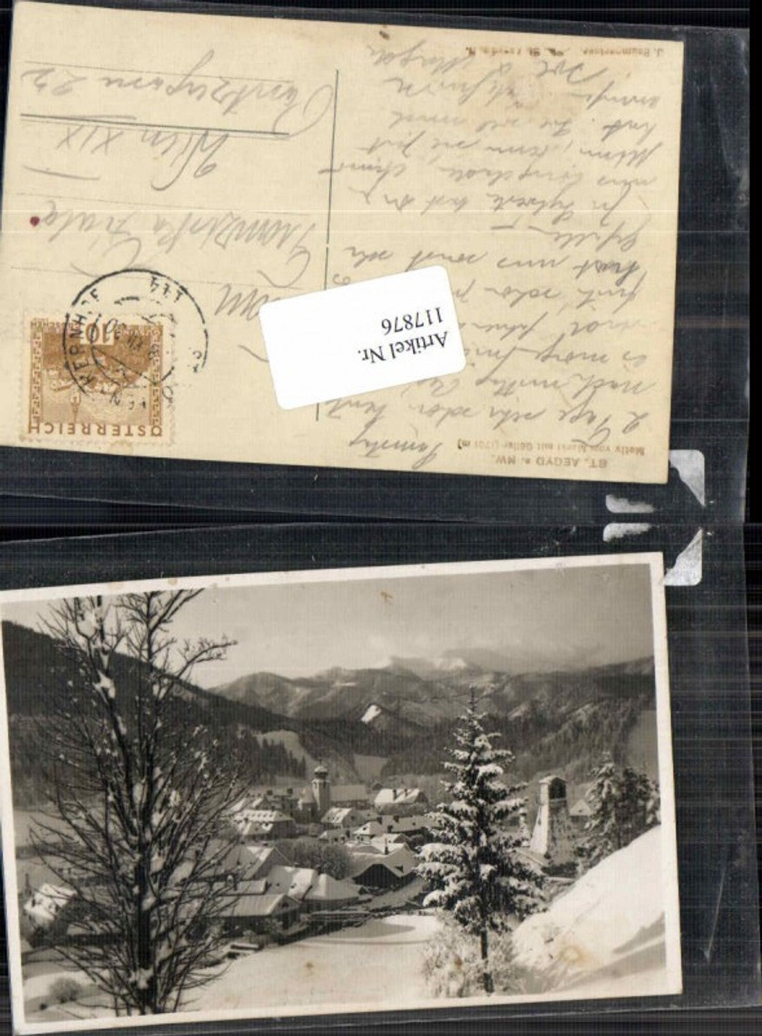 117876,St Aegyd am Neuwalde Motiv am Göller 1930