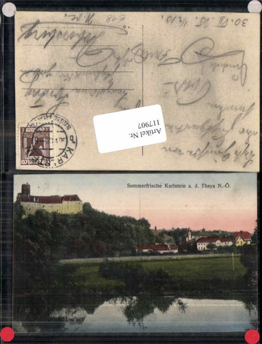 117907,Sommerfrische Karlstein a.d. Thaya 1920