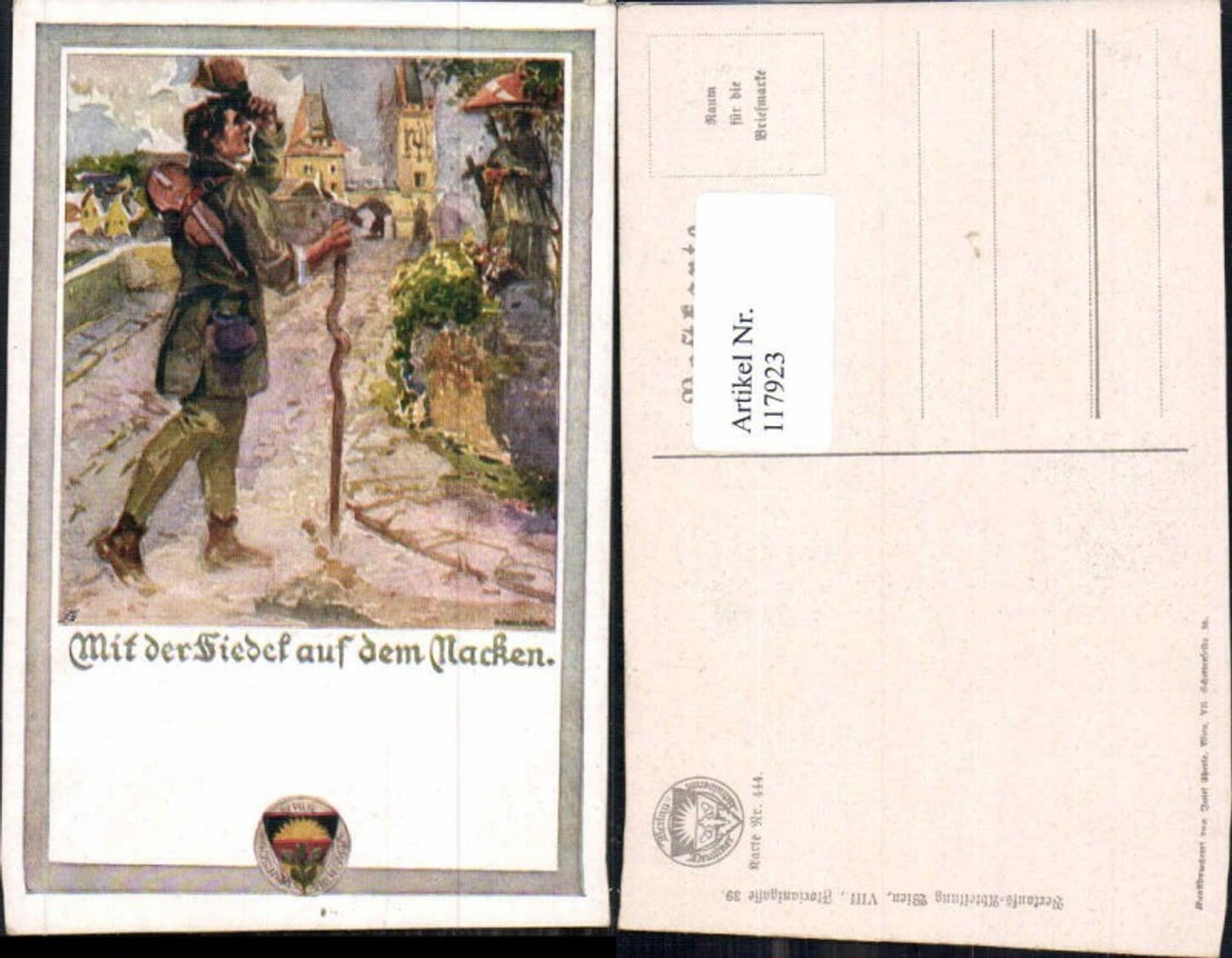 117923,Dt. Schulverein 444 R. Fallböck Geige Mann