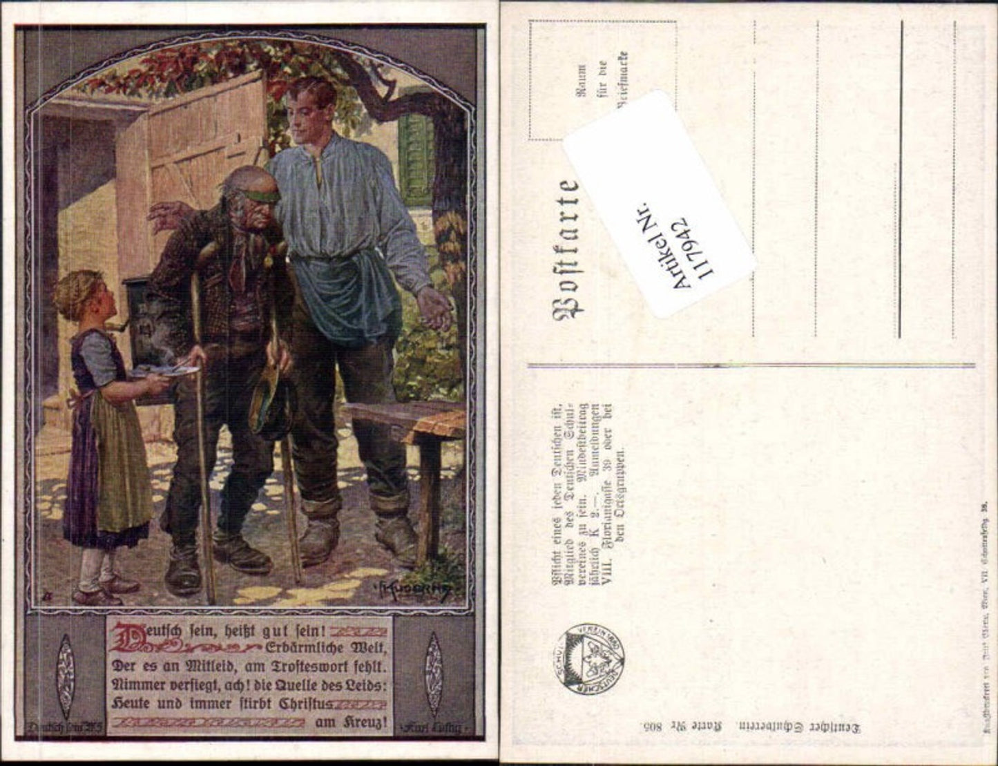 117942,Dt. Schulverein 805 F. Kuderna Deutsch sein heisst