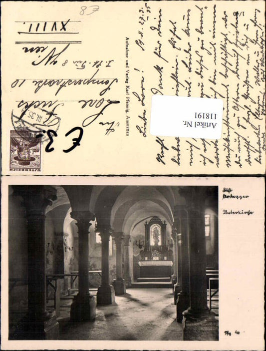118191,Stift Ardagger bei Amstetten Unterkirche Kirche Innen