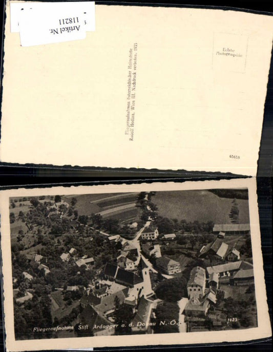 118211,seltene Fliegeraufnahme Stift Ardagger bei Amstetten pub Hodina Nr 1723
